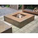 Table Braséro en Corten Carré 120 cm