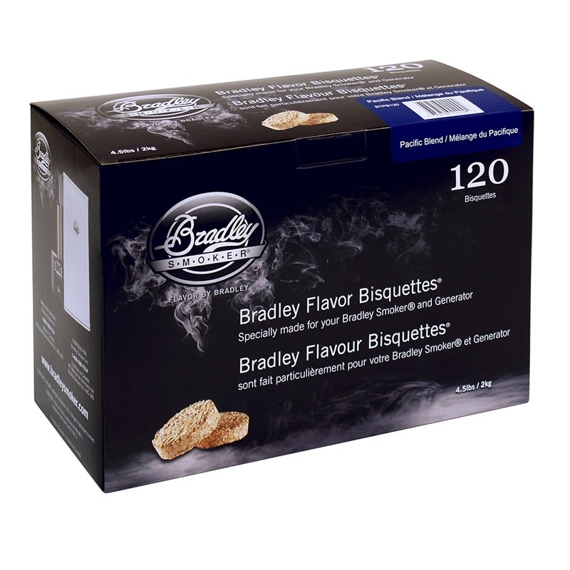 Boite 120 Bisquettes Pacific Blend - Bradley Smoker Boite 120 Bisquettes Pacific Blend - Bradley Smoker