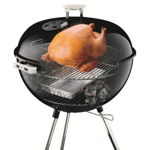 Barquette aluminium Weber lors d'une cuisson