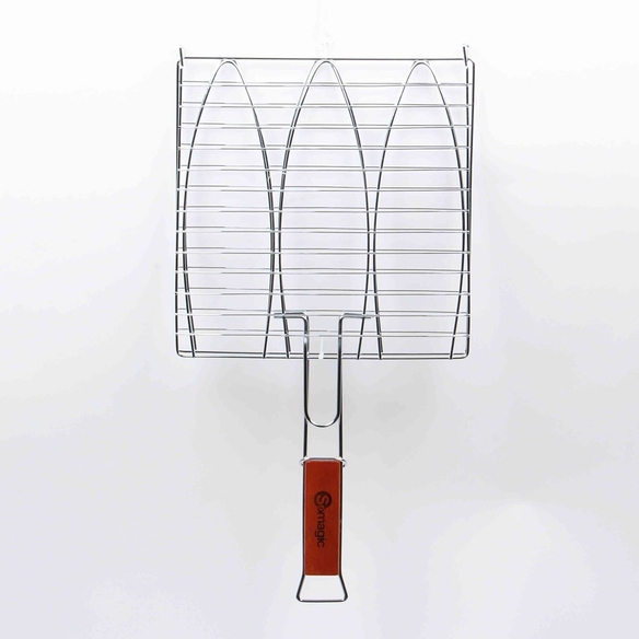 Grille double pour poisson 28x28cm - Somagic