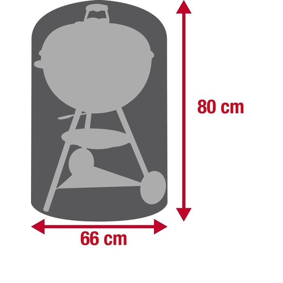 Dimensions de la housse barbecue rond 66x80cm Esprit Barbecue