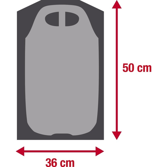 Housse Isolante Pour Bouteille De Propane 45 Kg - Protection Hiver, étanche - Noir/gris
