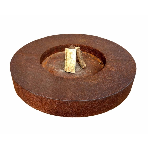 Table Braséro en Corten Ronde