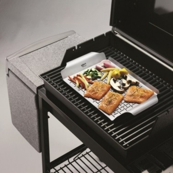 Accessoire barbecue - Plat de cuisson en acier inoxydable - bbq