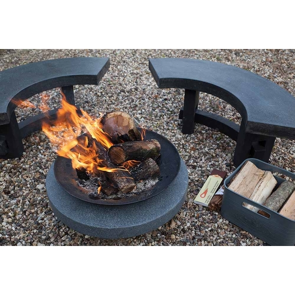 Braséro Fonte support table en pierre - Esschert Design