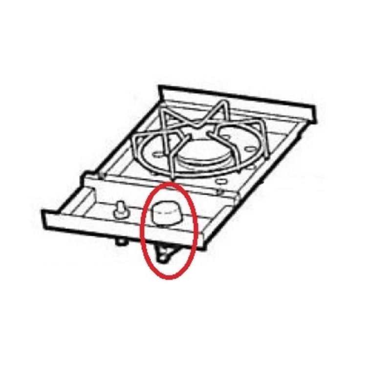 Bouton réglage gaz Réchaud Genesis S330 Bouton réglage gaz Réchaud Genesis S330