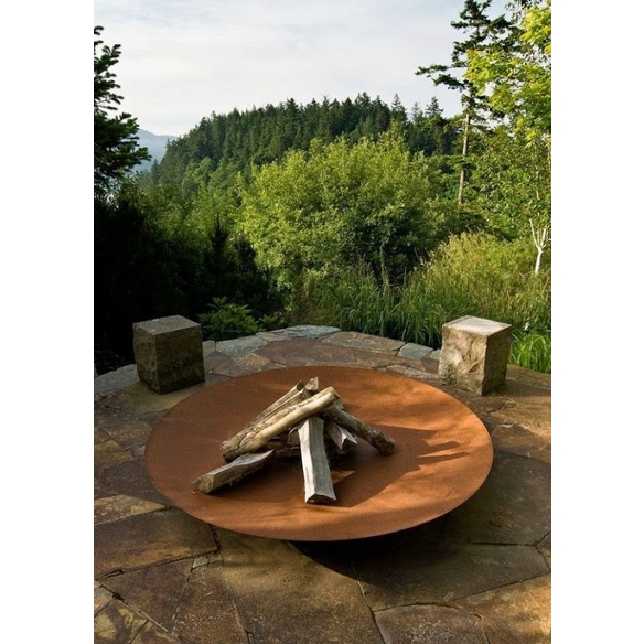 Braséro Acier Corten Rond ⌀150cm