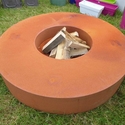 Table Braséro en Corten Ronde Table Braséro en Corten Ronde