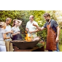 Cuissons conviviales autour du feu du Brasero corten OFYR Storage 100