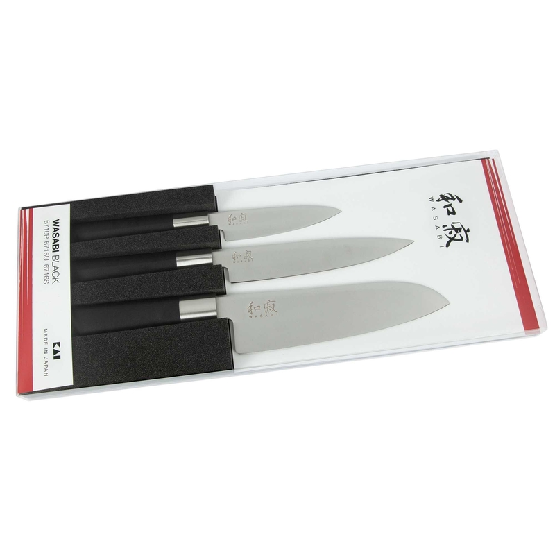 Set de 3 couteaux Kai Wasabi Black Set de 3 couteaux Kai Wasabi Black