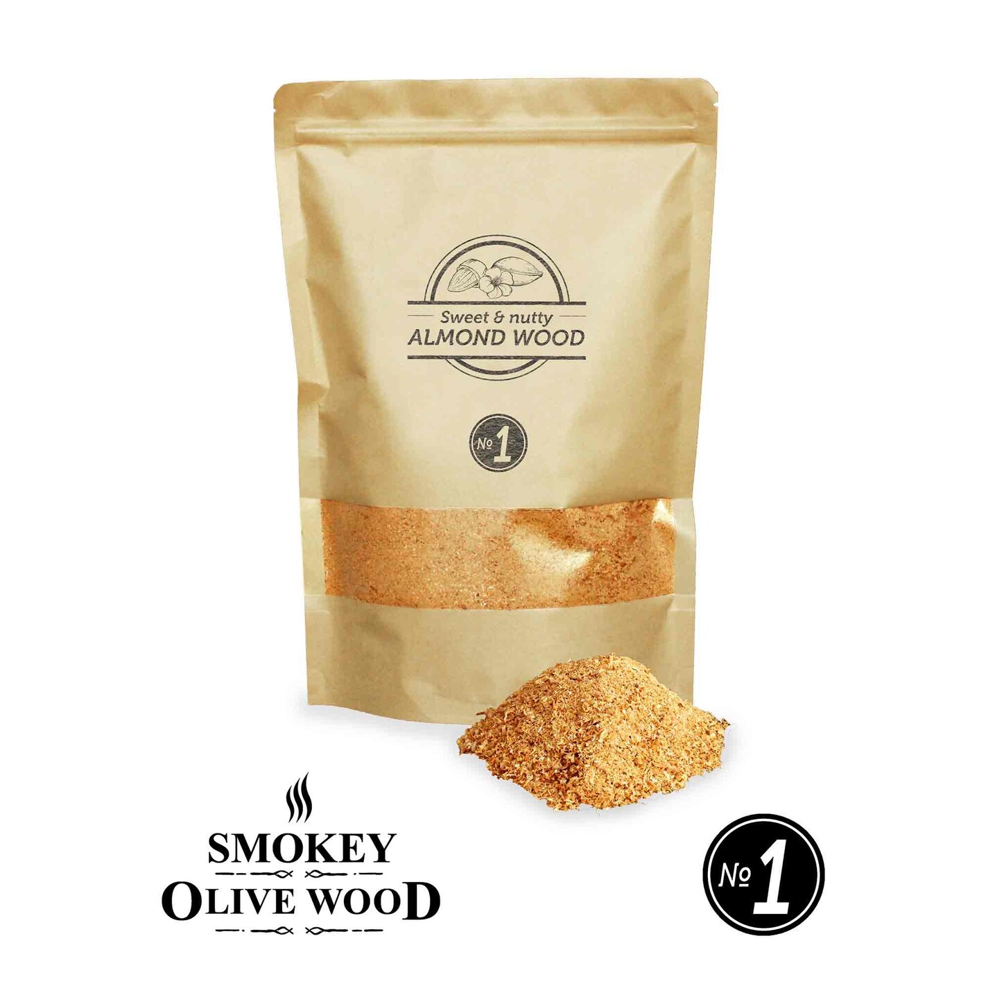 Sciure De Bois Olivier Pour Fumage à Froid Barbecook – 100% Naturel FSC – Seau Refermable – Compatible Générateurs Fumaison