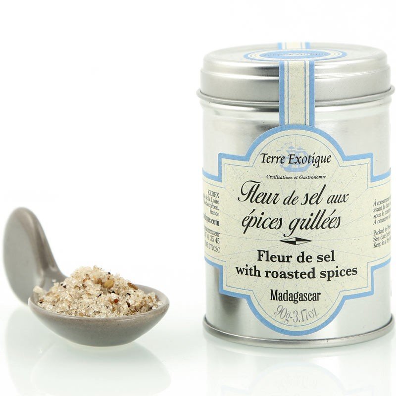 Fleur de sel aux epices grillees 90 g Fleur de sel aux epices grillees 90 g