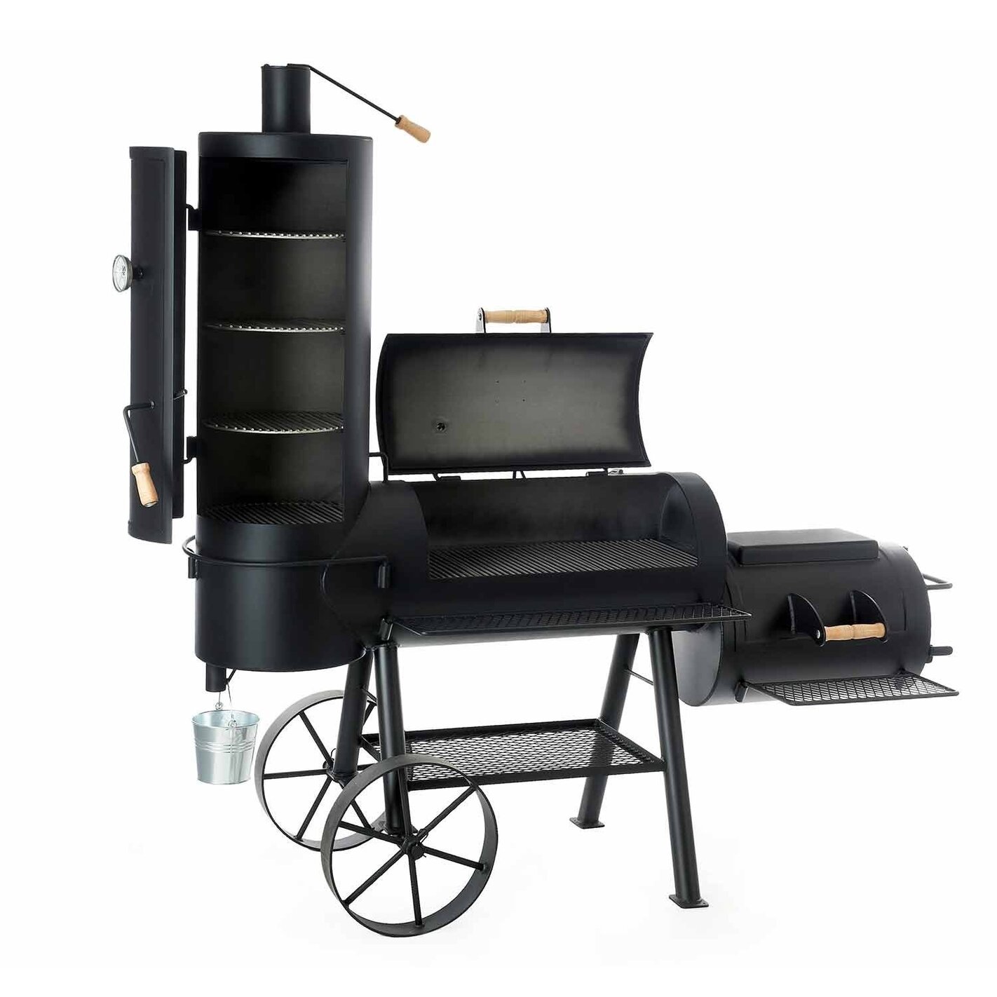 Barbecue Locomotive à Charbon De Bois Barbecue Locomotive Chuckwagon 16"