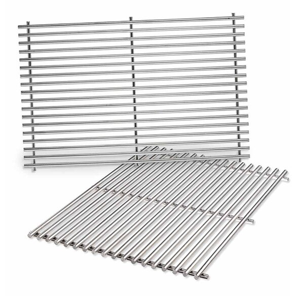 Lot de 2 grilles inox générique 2 brûleurs