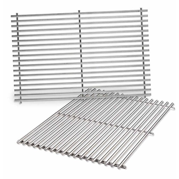 Lot de 2 grilles inox 3 brûleurs