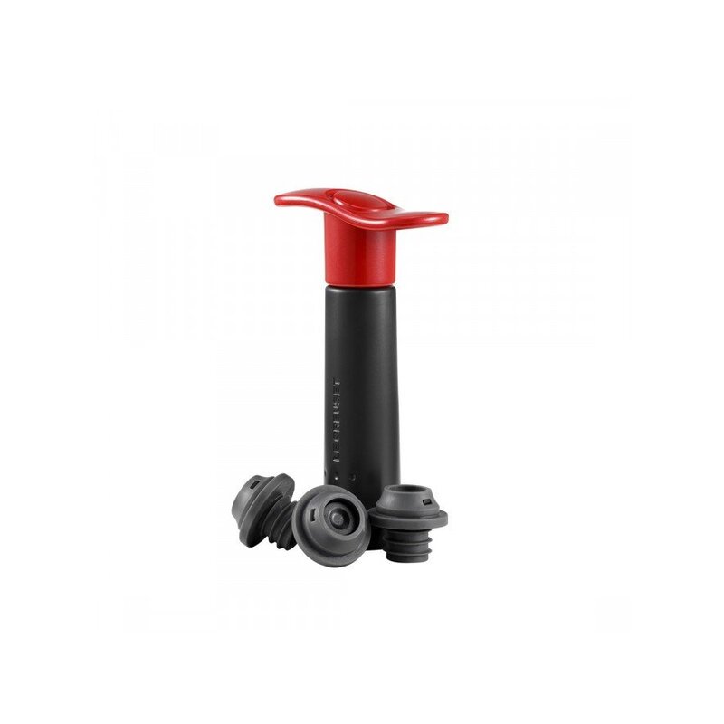 Pompe a Vin + 3 Bouchons WA137 Rouge Pompe a Vin + 3 Bouchons WA137 Rouge