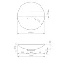 Braséro Acier Corten Rond 150cm ⌀150cm