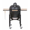 Barbecue kamado BASIC noir sur chariot - Monolith