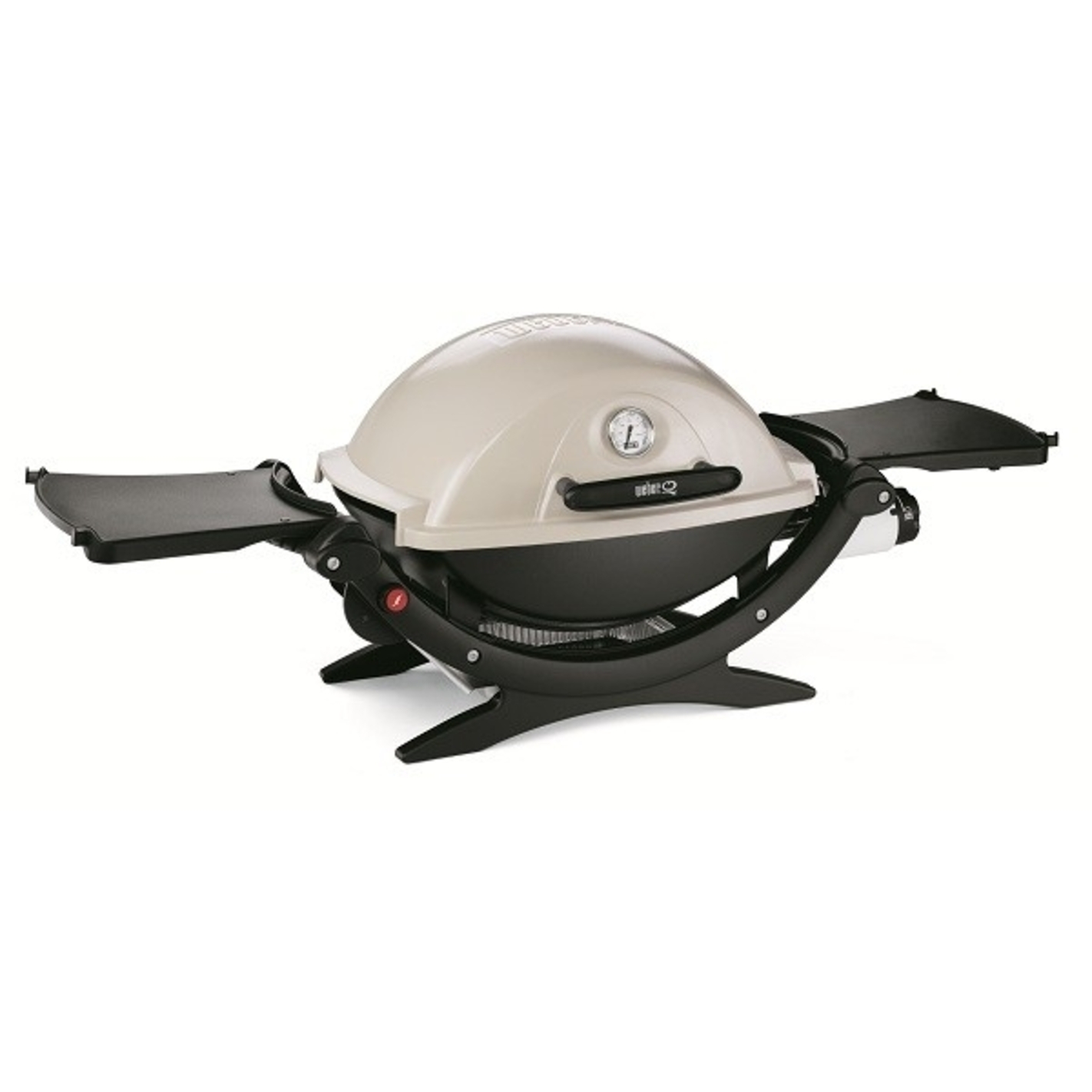 Barbecue gaz Weber Q120 blanc crème bbq