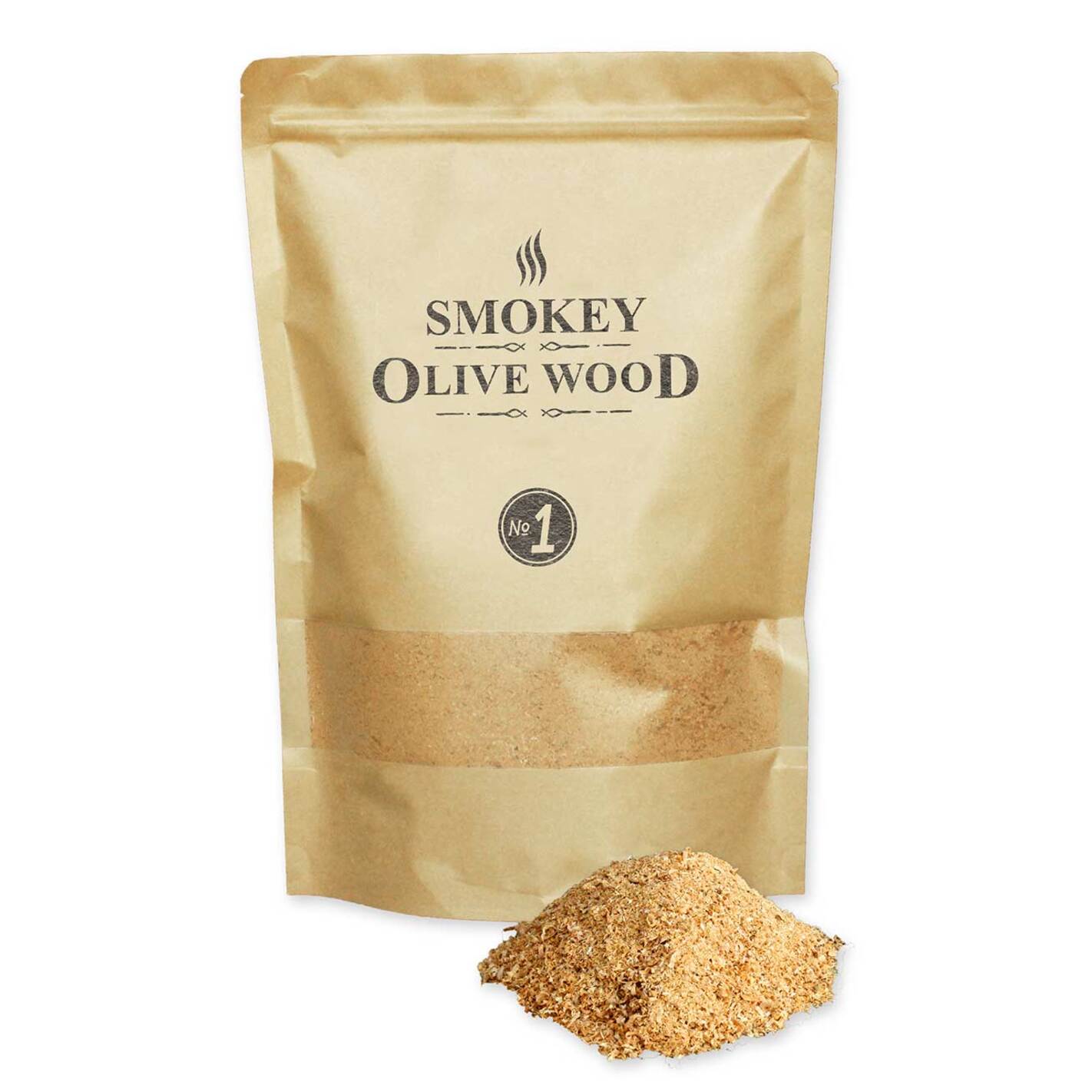 Olivier chêne Vert et citronnier pour Pipe fumoir Smokey Olive Wood Sow 3X 300mL Sélection de copeaux de Bois Taille Nº1.5 