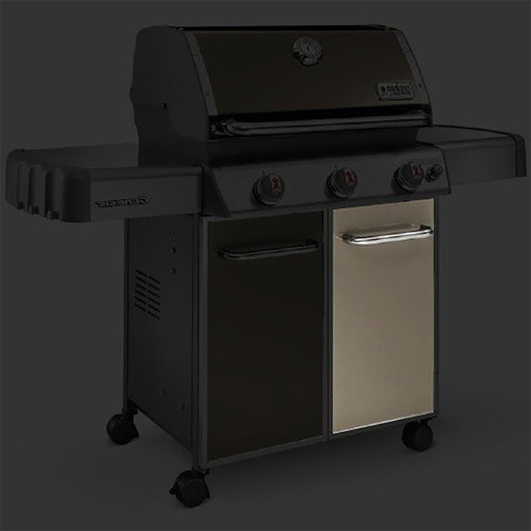 Porte droite grise Genesis E 310- Weber