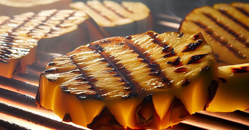 Ananas rôti au barbecue