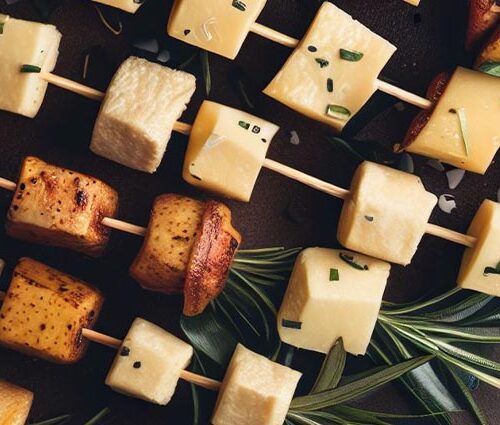 Brochettes de tofu sucré-salé au barbecue
