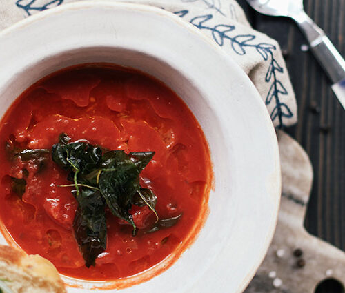 Gaspacho de légumes grillés