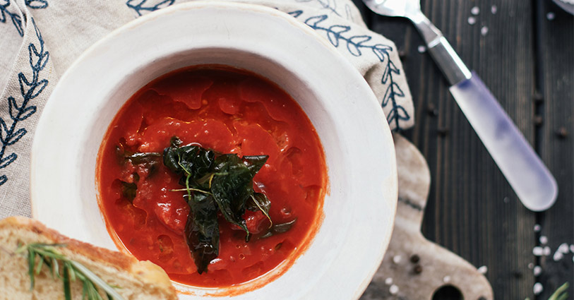 Gaspacho de légumes grillés