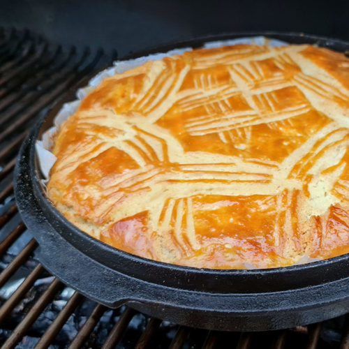 Recette de gâteau Basque au barbecue