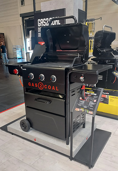 Barbecue hybride Gas2Coal Char-Broil édition limitée noire