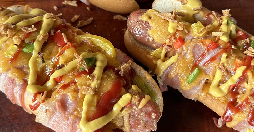 Hot dog au barbecue
