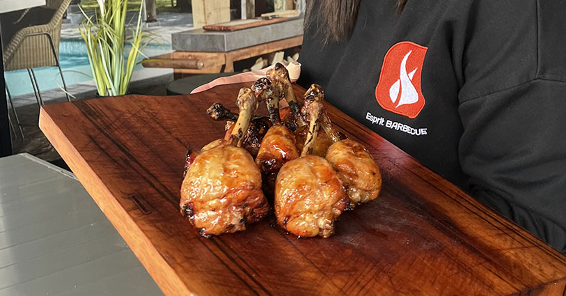 Chicken lollipops au barbecue