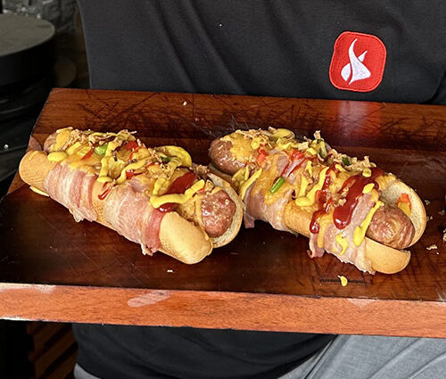 Hot dog au barbecue