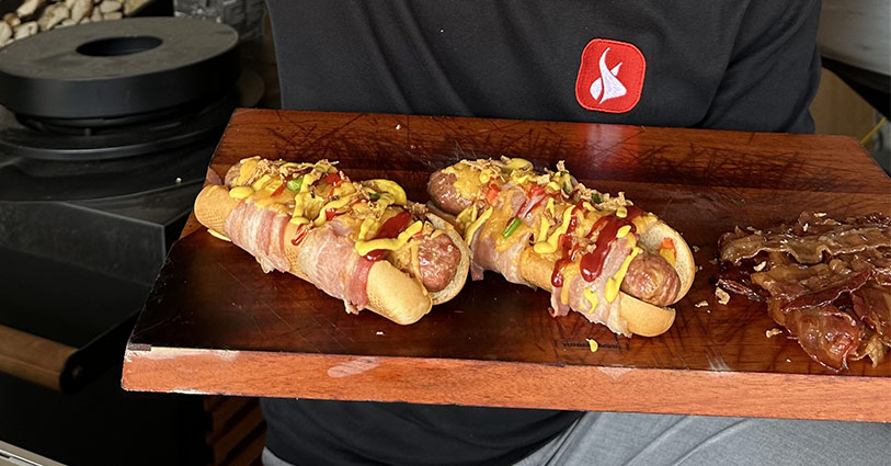 Hot dog au barbecue