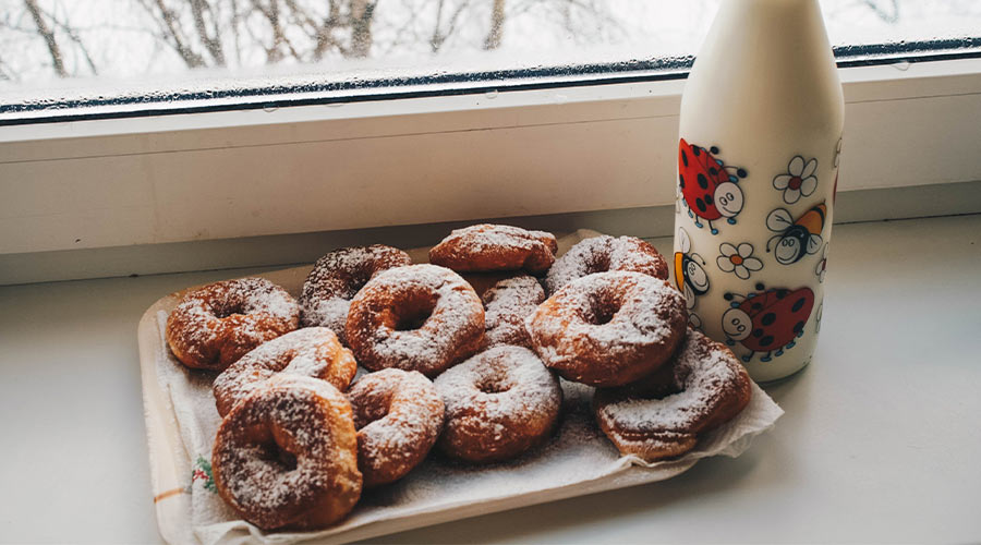 Donuts sans friture au barbecue