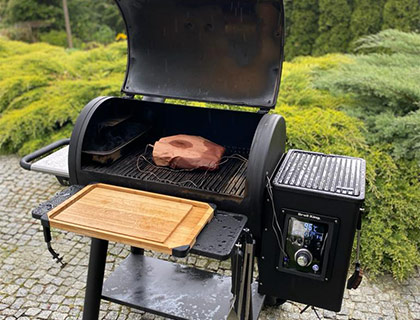 Cuisson d'une viande en low & slow sur un barbecue pellets