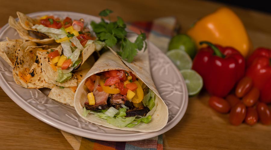 Wrap de bœuf au barbecue, le sandwich à la grillade