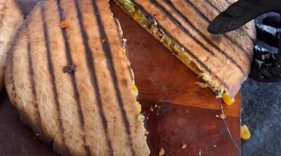 Quesadillas de poulet au kamado