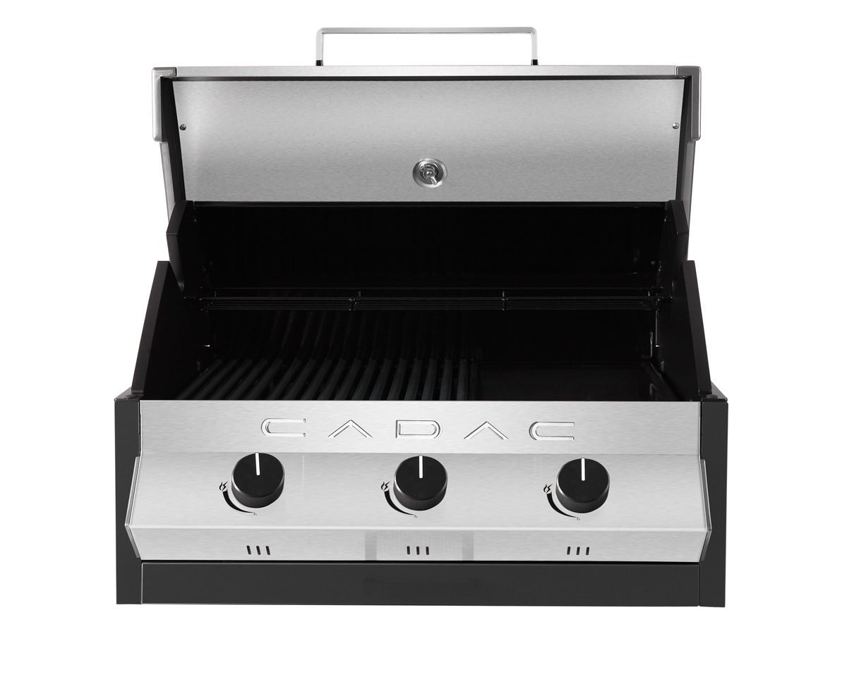 Barbecue à gaz encastrable Meidian Inox 3 brûleurs Esprit Barbecue à gaz encastrable Cadac MERIDIAN 4 brûleurs