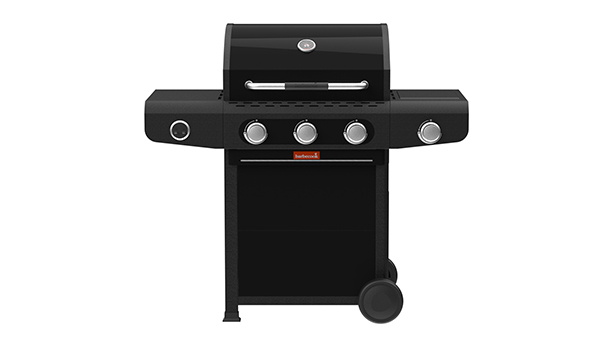 Zoom sur le barbecue gaz Siesta 310 Graphite Barbecook