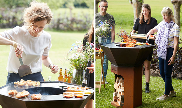 Barbecook Nestor Original Corten en situation