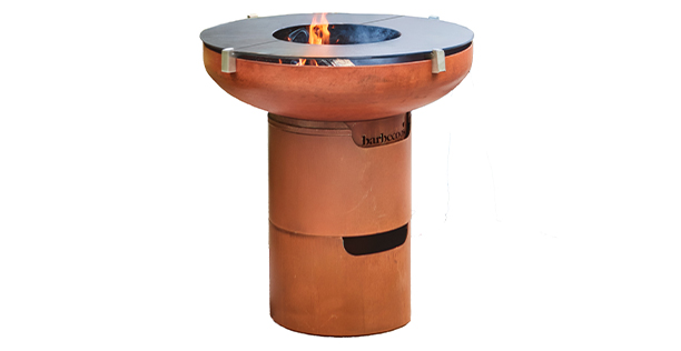 Brasero plancha Jack 75 Barbecook en acier corten
