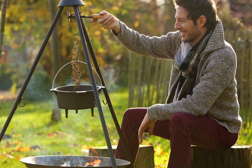 Cocotte en Fonte 9L pour Trépied Barbecook