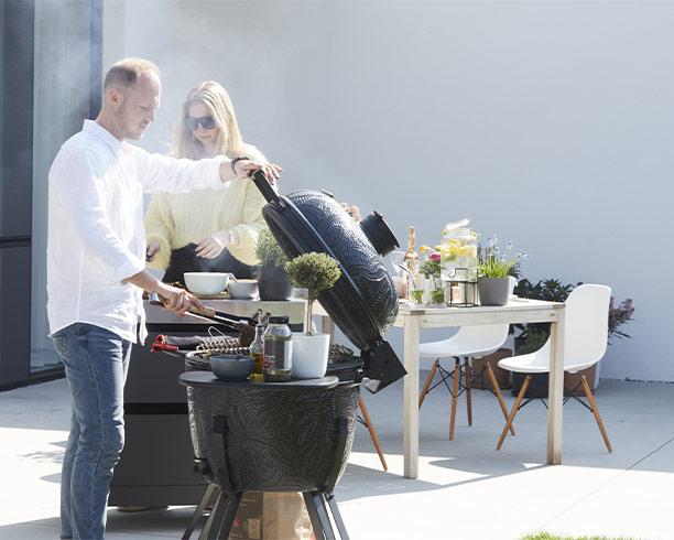 Barbecue kamado 1.0 XL Kamal noir mat Barbecook