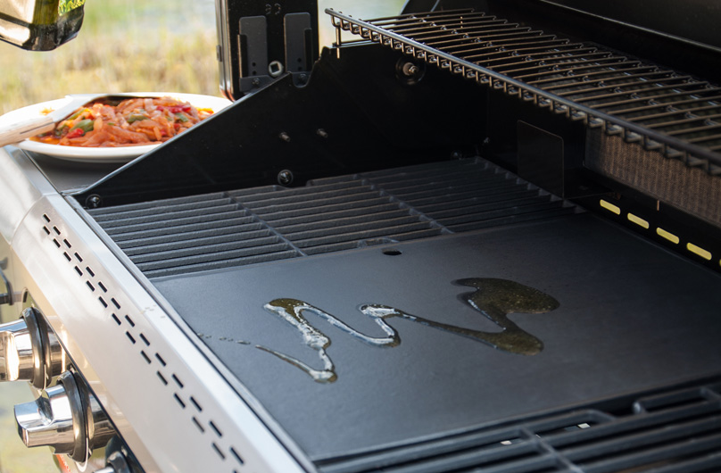 Plancha en fonte émaillée barbecue Quisson ou Siesta Barbecook
