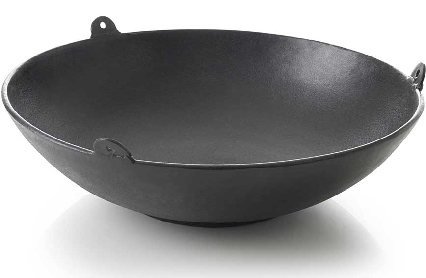 Wok en fonte pour trépied Barbecook