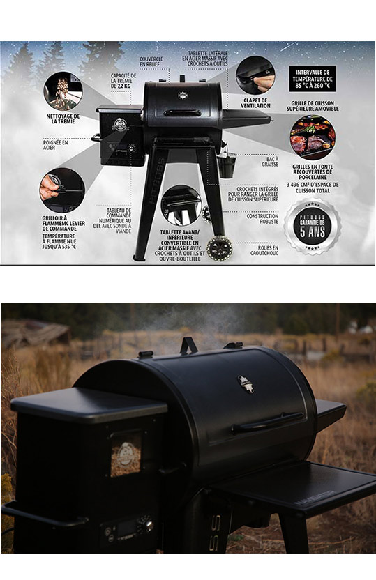 Fonctionnalités barbecue PitBoss Navigator 550