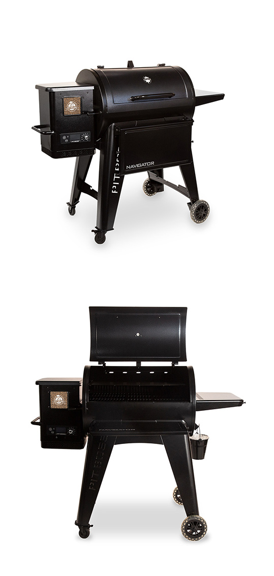 Vues et caractéristiques du barbecue à pellets Navigator 850