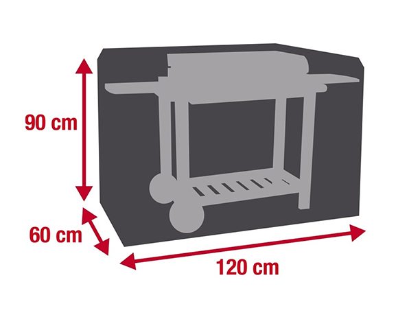 Housse de protection universelle pour plancha sur chariot ou desserte Esprti Barbecue